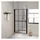 vidaXL Duschtür Hartglas 100 x 178 cm Schwarz