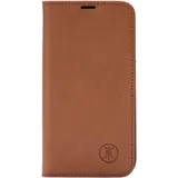 JT Berlin iPhone 16 Pro Flipcase Echtleder Cognac