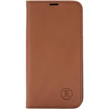 JT Berlin iPhone 16 Pro Flipcase Echtleder Cognac