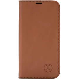 JT Berlin iPhone 16 Pro Flipcase Echtleder Cognac