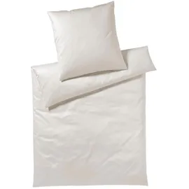 ELEGANTE Bettwäsche Solid Beige 135 x 200 cm + 80 x 80 cm