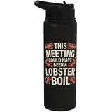 This Meeting Lobster Boil Lustiger Langusten-Hummer Stainless Steel Insulated Water Bottle