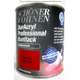 DurAcryl Professional Buntlack Feuerrot seidenmatt 750 ml wasserverdünnbar