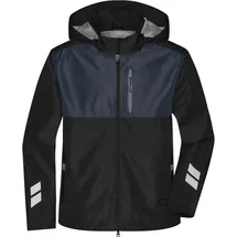 James & Nicholson Regenjacken Unisex Schwarz 4XL