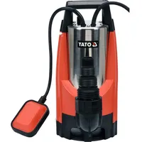 Yato Schmutzwasser-Tauchpumpe 1100W 17000 l/h Inox mit Schwimmschalter