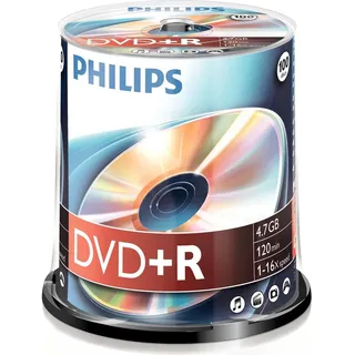 Philips DVD+R 4,7GB 16x 100er Spindel