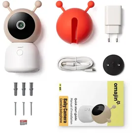 omajin by Netatmo Babyphone Kamera - Akku - 2-Wege-Audio - weiß