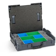 L-BOXX Bosch Sortimo Werkzeugkoffer-Set • L-Boxx 102 anthrazit • bestückt mit Ordnungssystem Insetboxen-Set CD3