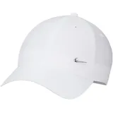 Nike Dri-FIT Club Unstructured Metal Swoosh Cap 100 white/metallic silver L/XL