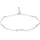 Elli Fußkette Basic Strand Bead Kristalle 925 Silber weiß 25