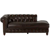 uno Recamiere  Chesterfield , braun , Maße (cm): B: 203 H: 79 T: 100.0