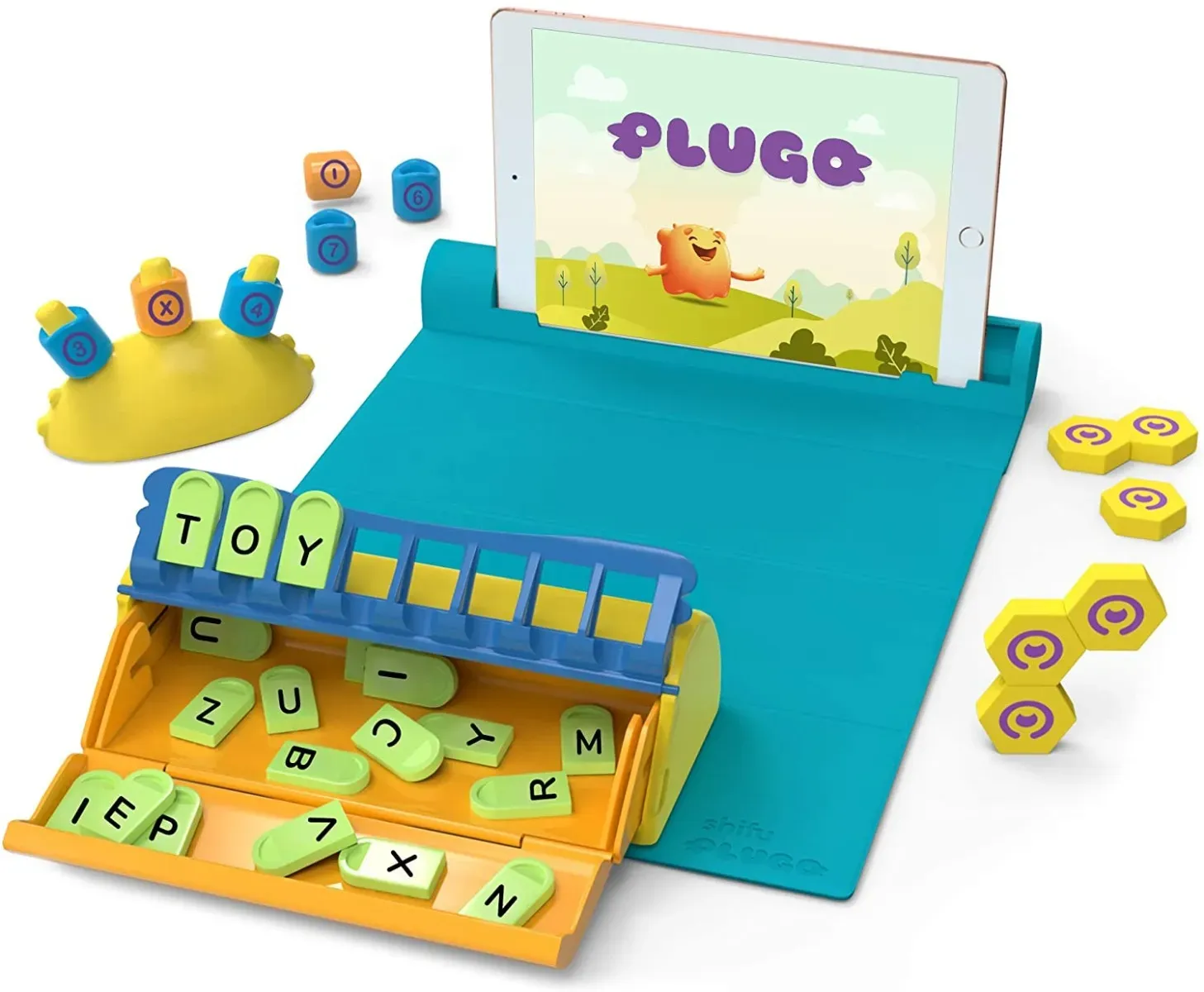 Interaktives Lernspielset 3-in-1 mit AR-Technologie, Magnet-Elementen, 750+ Rätseln, 4-10 Jahre - playshifu Plugo
