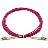 BlueOptics Duplex LWL Patchkabel LC-LC OM4 15 Meter (15 m), LC Rot