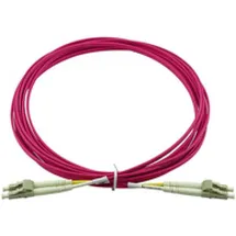 BlueOptics Duplex LWL Patchkabel LC-LC OM4 15 Meter (15 m), LC Rot