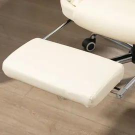 Homcom Chefsessel mit Fußstütze Neigefunktion Höhenverstellbar Armlehne