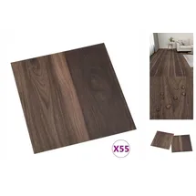 vidaXL Pvc-fliesen Selbstklebend 55 Stk. 5,11 M2 Dunkelbraun Vidaxl