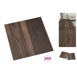 vidaXL Pvc-fliesen Selbstklebend 55 Stk. 5,11 M2 Dunkelbraun Vidaxl
