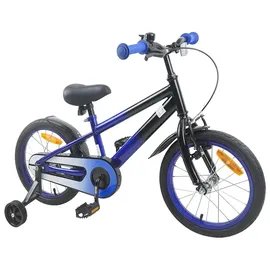 vidaXL Kinderfahrrad 16 Zoll blau/schwarz