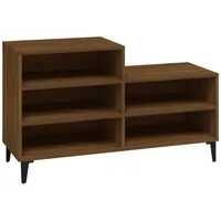 VidaXL Schuhregal Braun Eichen-Optik 102x36x60 cm Holzwerkstoff