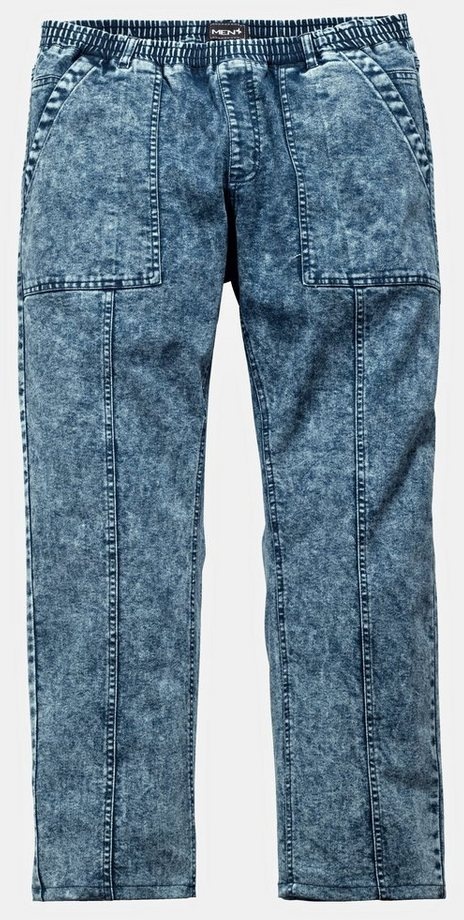 Men Plus 5-Pocket-Jeans Jeans Spezialschnitt blau|grün 58