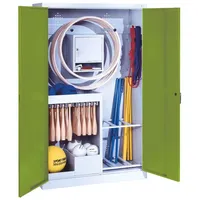 C+P Sportgeräteschrank mit Vollblech-Flügeltüren (Typ 1), HxBxT 195x120x50 cm,