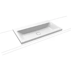 Kaldewei Cono Aufsatzwaschtisch 902006003001 3084, 90x50x4cm, weiss Perl-Effekt, ohne Hahnloch