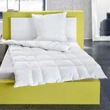 Häussling Select Daunendecke Kassettenbett 6x7 Karo multi sleep warm 135x200 - Weiß