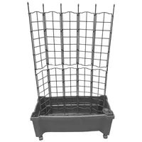 KHW Calypso Pflanzkasten mit Spalier 79 x 35 cm Grau