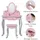 Teamson Kids Kinder-Schminktisch, Pink, Holzwerkstoff, Mode, Freiform, 63x99x32 cm, Babymöbel, Kinderkommoden