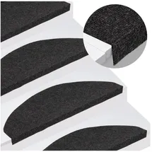 vidaXL Stufenmatte 65 x 22,5 cm Schwarz