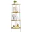 VASAGLE Eckregal 4 Ebenen 0 x 0 x 0 cm Weiß