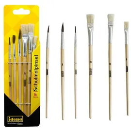 IDENA Malpinsel Set 6 St. beige