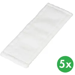 Wischtuch auf dem Boden - Mikro-Wischmopp weiß, 44,5 x 15 cm (5 Stk.)
