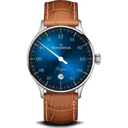 Meistersinger Klassik Pangaea Date PMD908D - blau,cognac - 40mm