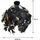 Trio Leavy 1 E27 rund schwarz-gold