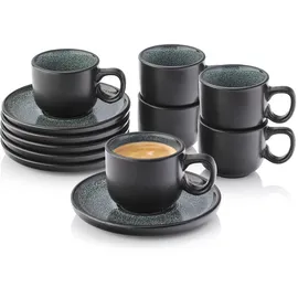 sänger Espressotassen Grün, Stein, 12-teilig, Rund, kratzfest, Kaffee - Tee, Tassen, Espressotassen