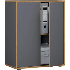 VCM Salia Aktenschrank 60 x 74 x 33 cm schwarz
