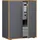 VCM Salia Aktenschrank 60 x 74 x 33 cm schwarz
