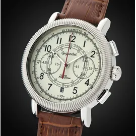 Gigandet Red Baron IV Edelstahl Leder 44 mm G19-001