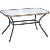 Merxx Ravenna Gartentisch 150 x 85 cm Graphit-Natur