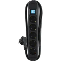 Maxtrack Steckdosenleiste 5-fach 3 m Schwarz 1 St.