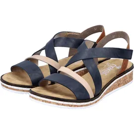 Rieker Riemchensandale Damen Blau 39