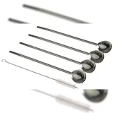 Westmark Trinkhalmlöffel, + Reinigungsbürste | Spülmaschinengeeignet