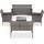 vidaXL Garten-Lounge-Set 5-tlg. grau