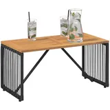 vidaXL Gartentisch 80 x 40 x 40 cm Schwarz/Braun
