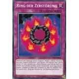 YS17-DE036 - Ring der Zerstörung - Common - DE - im Set mit Ultrapro Toploader - Yugioh