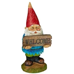 relaxdays Gartenzwerg »Welcome«