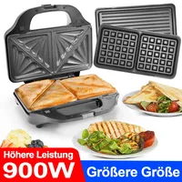SUPERLEX 3-in-1 Multifunktionsgerät Sandwich Toaster Waffeleisen Toast Grill