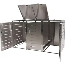 MCW Mülltonnenverkleidung E83 197 x 80 x 116 cm silber
