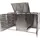 MCW Mülltonnenverkleidung E83 197 x 80 x 116 cm silber